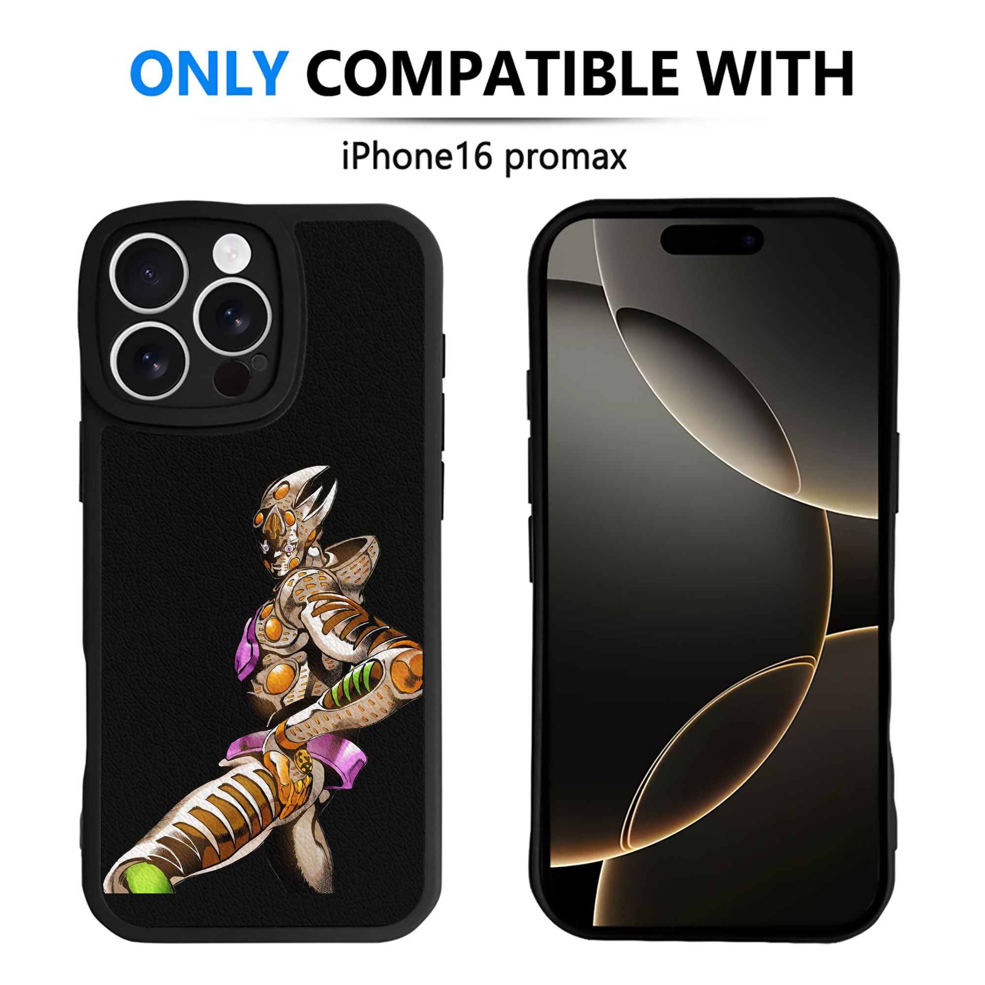 （画像用） ジョジョの奇妙な冒険 ジョルノ?ジョバァーナ JoJo's Bizarre Adventure Giorno Giovanna 【iPhone 16シリーズ対応】シリコンスマホケース（レザー調） 材質：シリコン